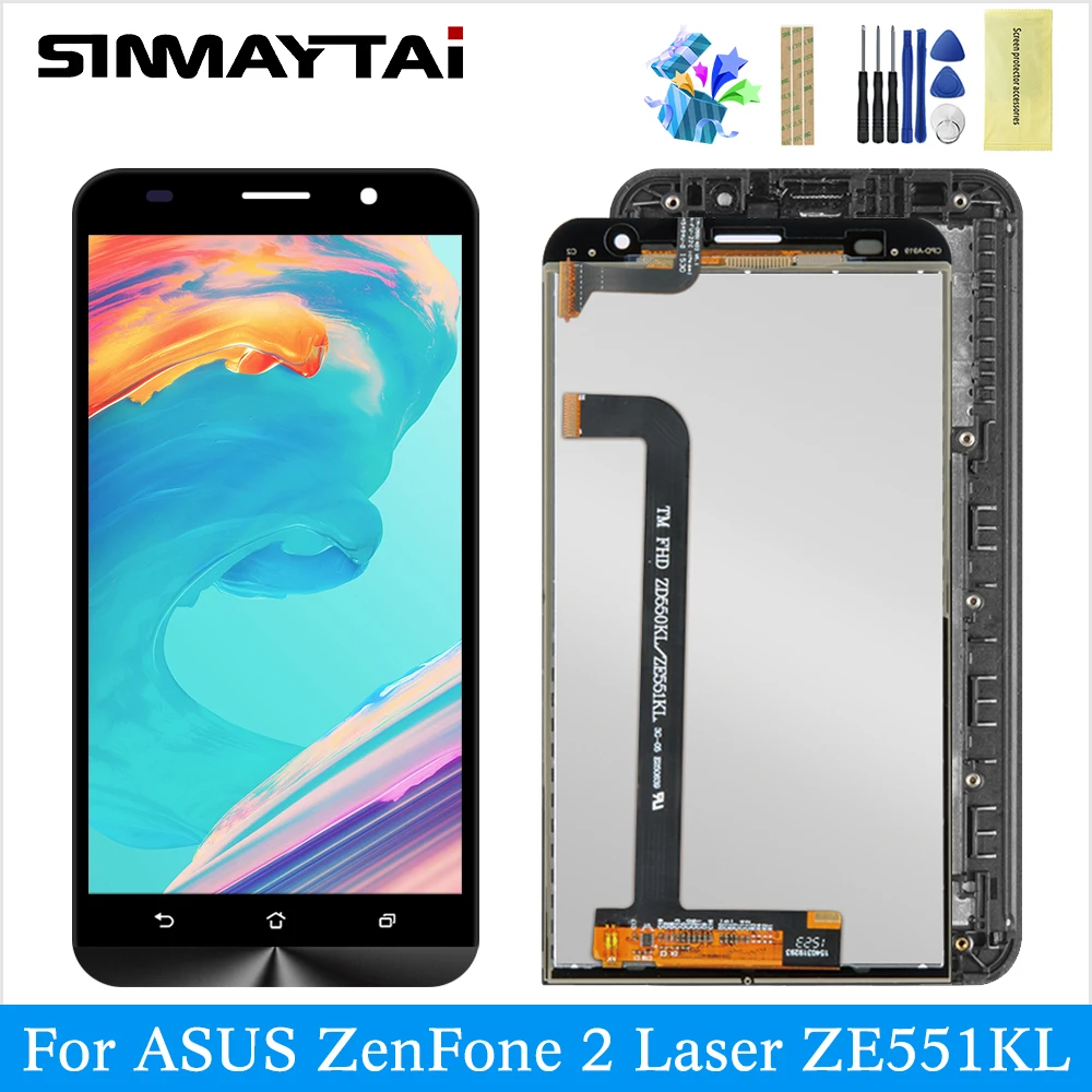 ЖК-дисплей и дигитайзер для ASUS ZenFone 2 Laser ZE551KL Z00TD сенсорный экран запасные части