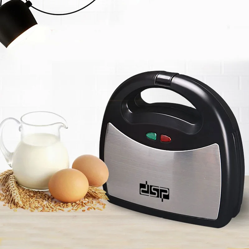 Electric Pancake Maker Waffle Sandwich Maker Breakfast Baking Mold Machine For Tubes Grill Bread Pressing Toaster Kitchen 750W