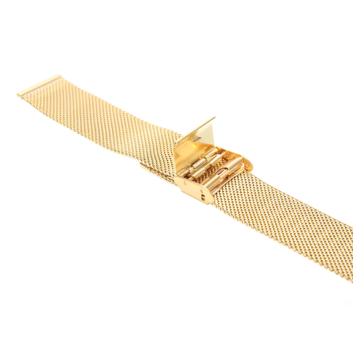 12mm/14mm/16mm/18mm/20mm/22mm/24mm Stainless Steel Watch Strap Straight End Bracelet Mesh Buckle Watch Band 4 Colors Shellhard