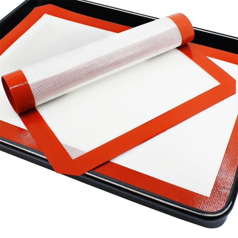 3 Size Cooking Silicone Mat Non-Stick Baking Pad For Cake Cookie Macaron Oil Proof Baking Liner Pastry Mat Bakeware Z