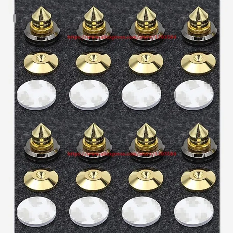 8 set Mini Portable Audio Speaker Spikes Speakers Repair Parts DIY Stand Shock Pin Nails And Pads Accessories | Электроника