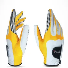 1 шт. PGM мужские перчатки для гольфа, перчатки для левой руки, Женские Дышащие нескользящие спортивные перчатки, аксессуары D0014