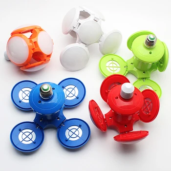 

New type of LED bulb lamp creative football can be put in and put in seconds to change UFO flying saucer ceiling lamp