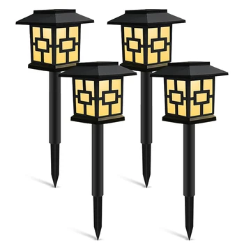 

4 Pack Solar Pathway Lights Outdoor Garden Lights Landscape Lights,Solar Lights for Yard/Walkway/Driveway/Lawn