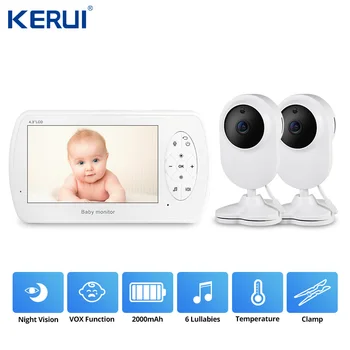 

KERUI 4.3 inch Screen 2MP 1080P Monitor Video Nanny Baby Monitor Camera Security Baby Temperature Night Vision Survailance