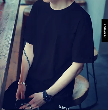 

Short-sleeved t-shirt men's casual simple bottoming shirt half-sleeved clothes 9083