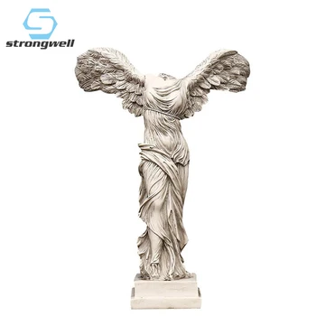

Strongwell Victorian Resin Figure Statue Victory Goddess Statue Creative Home Desktop Decoration Retro Crafts