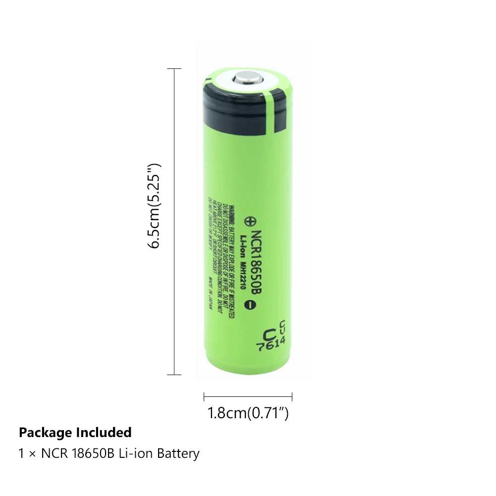 Panasonic 1x3,7 v перезаряжаемый 3400mah 18650 аккумулятор Ncr18650b литий-ионный Max 20a с DIY никель для налобного фонаря RC игрушка