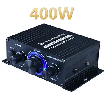 

400W Power Digital Amplifier Audio Mini Power Amplifier Receiver Stereo Home Car Audio Amp USB FM Mic U-disk Music Player Mic