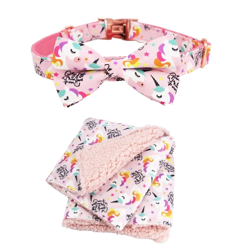 

pink girl Dog Collar Bow Tie with Metal Buckle Big and Small Dog&Cat Collar Pet Accessories