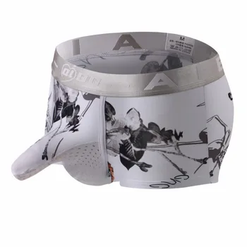 

Mens Funny Underwear Elephant Nose Bugle Pouch Printed Boxer Shorts Cotton Sexy Boxershorts Cuecas Masculina Gay Panties 2XL