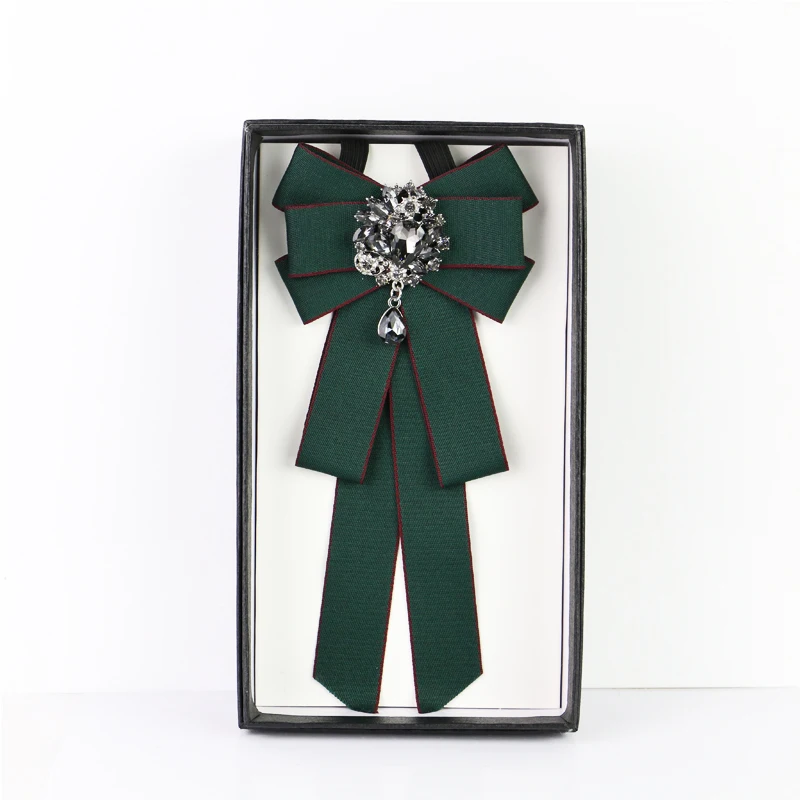 Ribbon Bow Ties Британский мужской женский ленточный галстук-бабочка, носовой цветок, карманный квадратный свадебный галстук для рубашки, пальто, сплав, стразы носовые платки с бантиком - Цвет: Ribbon Bow Ties