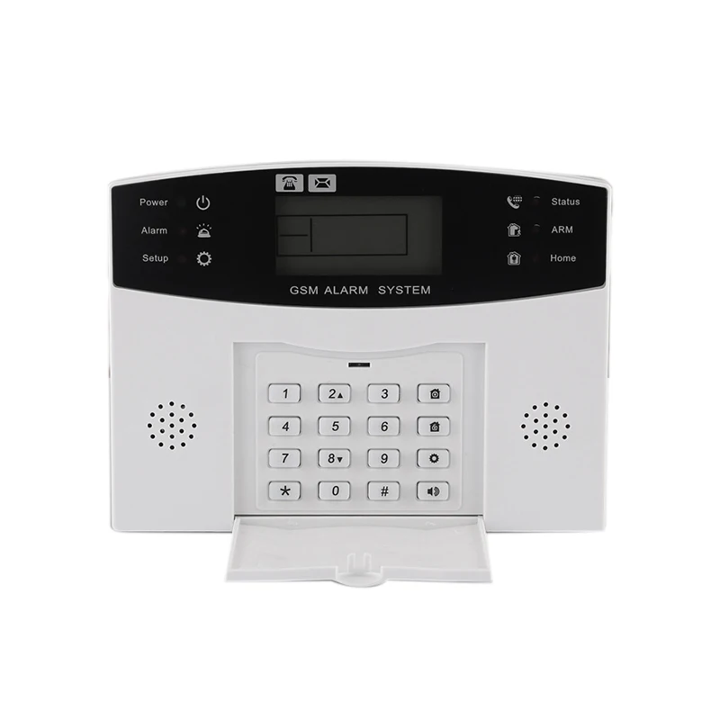 

Remote Control Voice Prompt Wireless Door Sensor Home Security GSM Alarm Systems LCD Display Wiress Siren US Plug