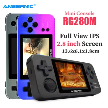 

ANBERNIC Pocket Game Console RG280M RG350M RG350P Retro Mini PS1 2500 Game HDMI Video Portable Handheld Game Player Children Gif
