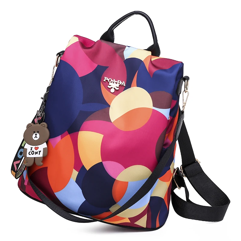 Wonderlife Fashion anti-theft school bag waterproof oxford school bag cute style school bag back pocket design backpack