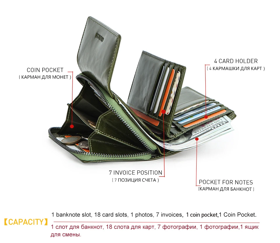 Контактный Женский кошелек из натуральной кожи, Rfid Кошелек для монет, маленький держатель для карт, Dames Portomonee Femal Trifold, кошелек для девочек, сумка для денег