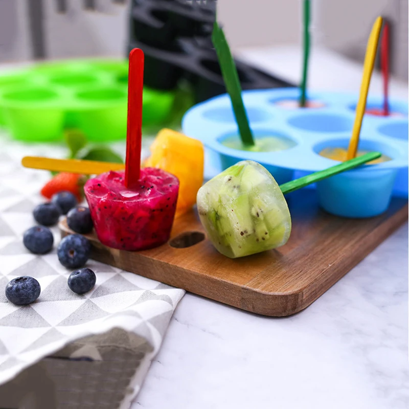 Силиконовая мини форма для льда с семью отверстиями леденцов сделай сам детское