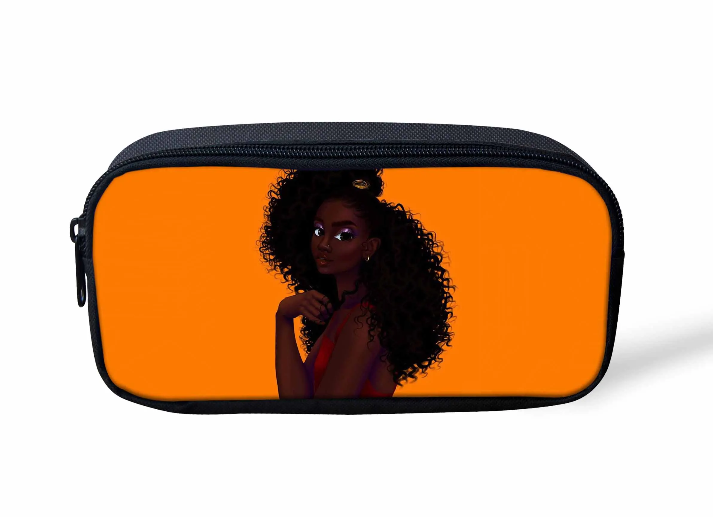 YQ3986K Cusotm Print Black Art Afro Lady Printing School Bags for Kids 3pcs School Bag Set Children African Girl Pattern School Backpack - Цвет: YQ3986K