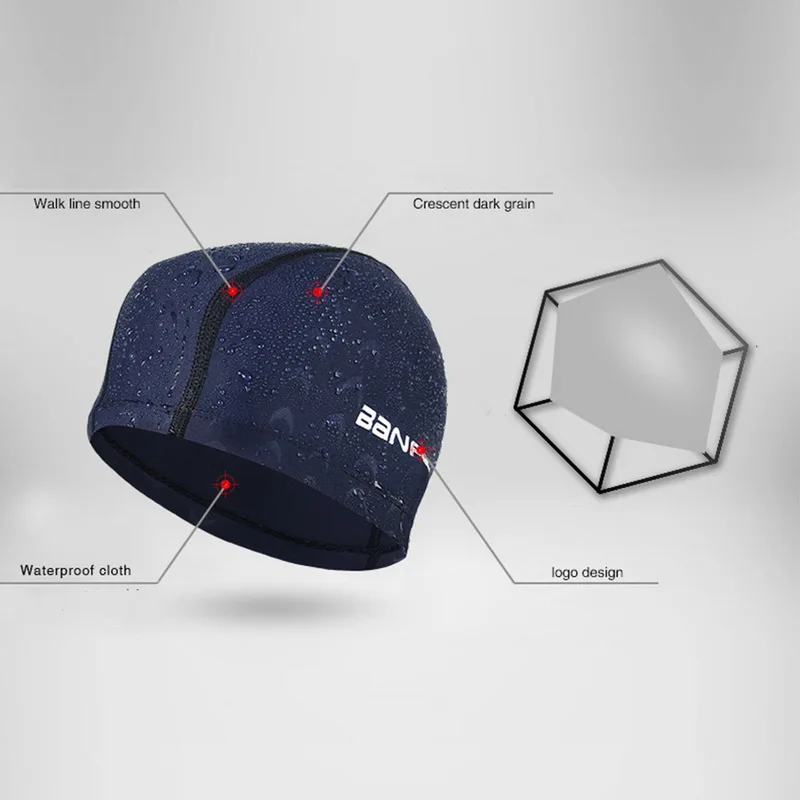 Adults Swimming Caps Men Women Long Hair Waterproof Swim Pool Cap Ear Protect Large Natacion Badmuts Silicone Diving Hat