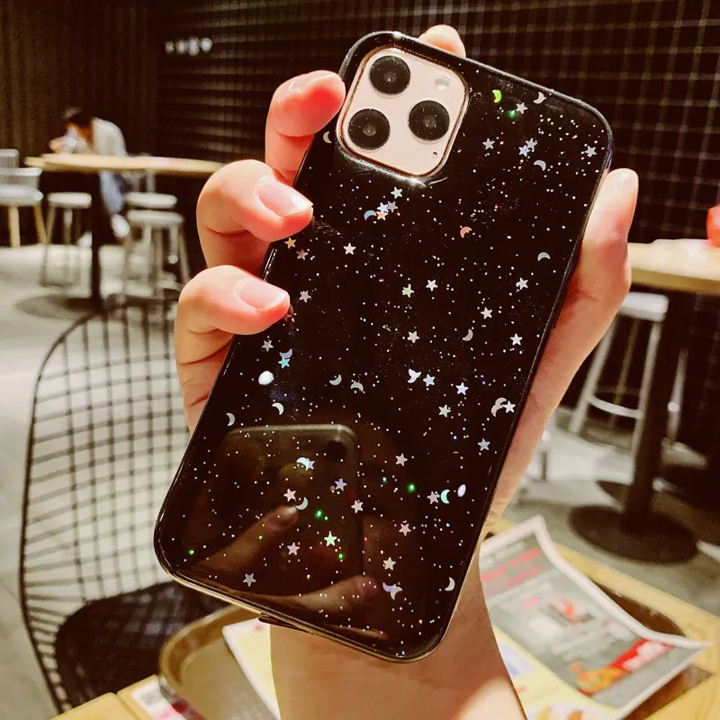 Lovebay чехол для телефона iPhone 11 Pro X XR XS Max 7 8 6 6s Plus Блестящий мягкий прозрачный силиконовый чехол - Цвет: 4098B