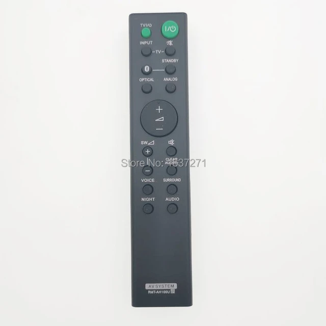 Remote Control For Sony Soundbar HT-CT180 SA-CT180 - RMT-AH100U Replacement