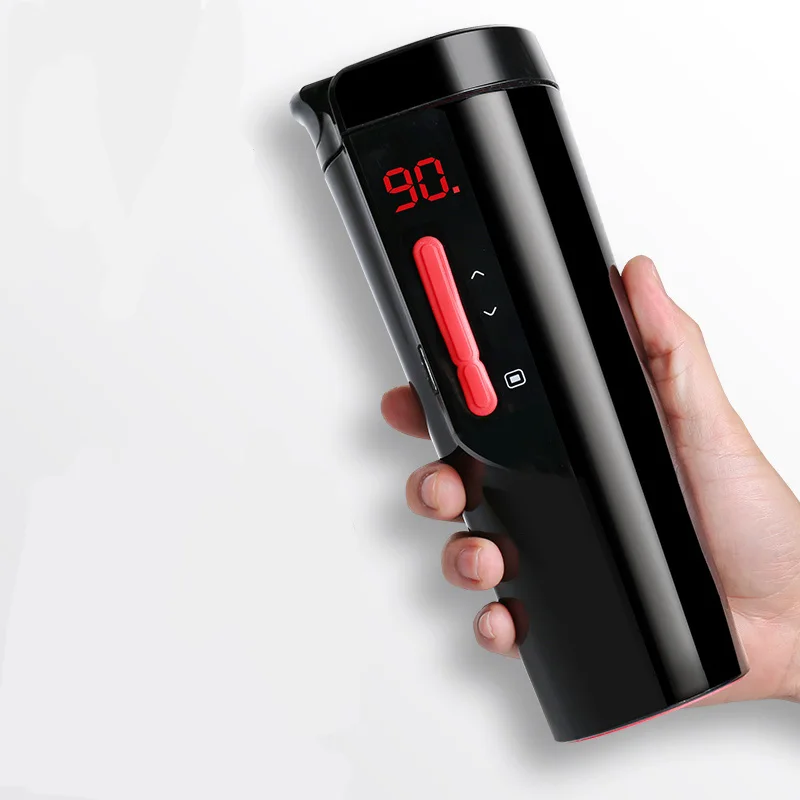 

Intelligent Car Heating Cup Adjustable Temperature Digital Display Car Boiling Electric Kettle water Heating Thermos cup