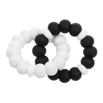 

Food Grade Silicone Beads Baby Teether Bracelet Teeth Tooth Sensory Chewing Toy G99C