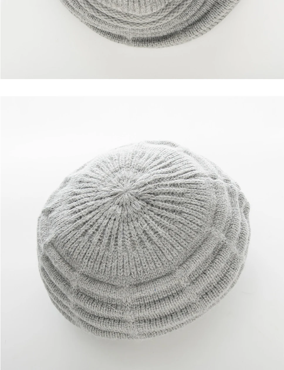 BEFORW New Knitted Warm Winter Wool Hats For Women Classic French Plus Velvet Beret Jacquard Casual Caps