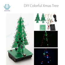 

1pcs DIY Christmas Tree LED Flash Kit 3D Electronic Learning Kit - Colorful LED kit