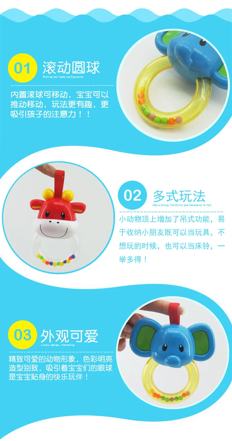 Gallop Cheng игрушки для детей и младенцев развивающий детский игрушечный Тамбурин погремушка
