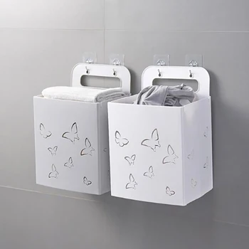 

Collapsible Rectangular Laundry Basket Bin Washing Easy Carry Laundry Hamper Dirty Clothes Storage Container/Organizer