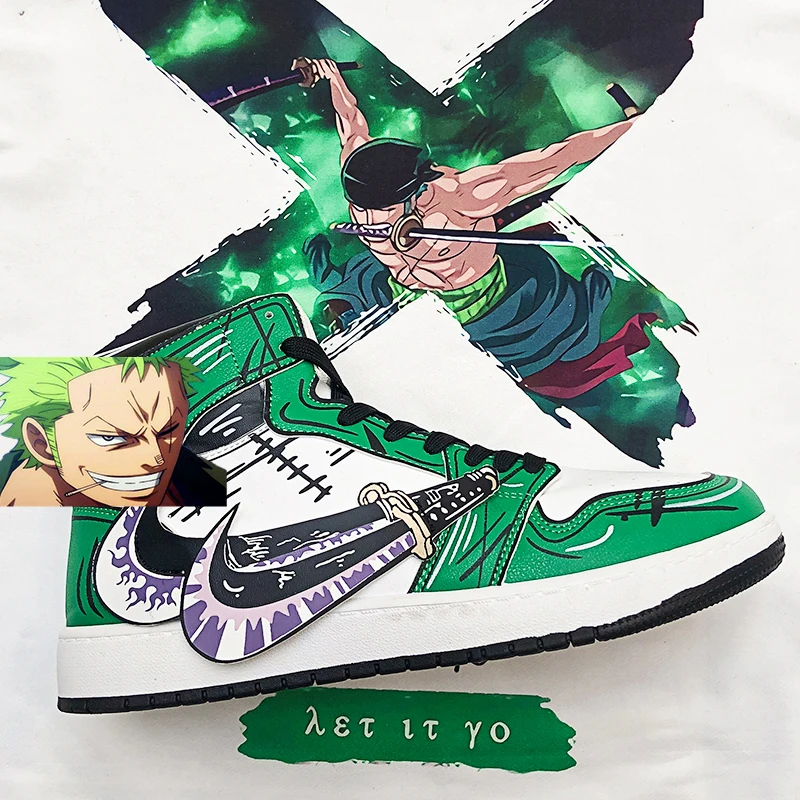 ONE PICEC Anim Мужская обувь Zoro повседневная Luffy Кроссовки Женская мужская для косплея