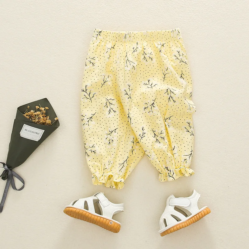 Kids' Beach Shorts Summer Korean-style Girls Anti Mosquito Pants Children Pants Baby Air Conditioner Pants Trend Quick-Dry
