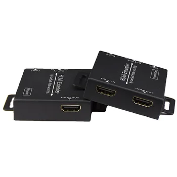 

Extension Splitter Receiver Ethernet Cat5e/6 Cable With POE Sender 2 Port HDMI Extender Power Adapter Home Loop Out Up To 50M