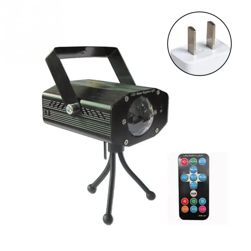 7 Colors Effect Water Ripples Disco KTV Party Banquet Sound Activated Stage Light Bar Remote Control Accessories Microphone Led