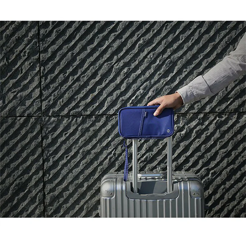 RFID мужской держатель для паспорта многофункциональный водонепроницаемый Дорожная сумка для хранения нескольких слотов кредитный держатель для карт мужской кошелек клатч