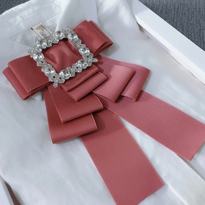 Handmade Bow Tie Мужской женский шейный воротник рубашка булавки зажимы галстук-бабочка Bling сплав горный хрусталь кристалл галстук для свадебной вечеринки галстук деловая лента галстук-бабочка - Цвет: Handmade Bow Tie