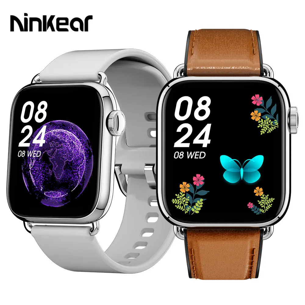 Ninkear NK04 Smart Watch 1.69 Inch BT-5.0 Health Sleep Monitor Sports Tracker Men's and Women's Smart Watch for Apple Android