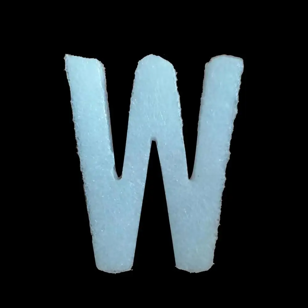 WHITE W Креативные 30 см большие пенопластовые буквы слова DIY белая губка A-Z 26 слов Искусство ремесло ювелирные изделия дисплей инструмент Алфавит имя письмо комбайн - Цвет: WHITE W