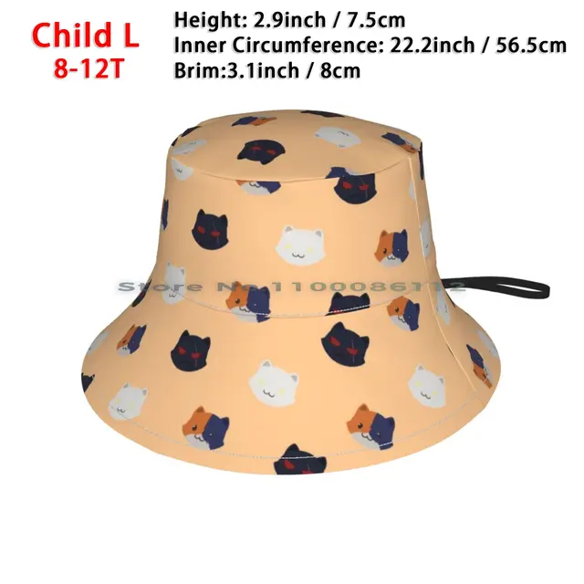 Meowscles !! Bucket Hat Sun Cap 