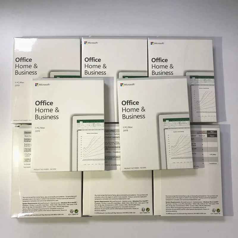 

Microsoft Office 2019 Home and Business Retail Box Package Online Activation For PC/MAC