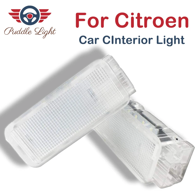 

2Pcs 18SMD LED luggage lights car compartment Interior light Lamp For Citroen C2 C3 C4 Picasso C5 C6 C8 DS3 Saxo Xsara Xanria