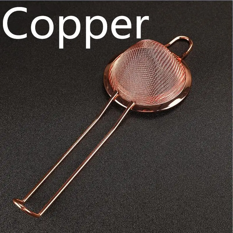 Нержавеющая сталь Julep проволока мелкая сетка масло боярышника медь коктейльное ситечко высокое качество сито дуршлаги DIY кухонные инструменты - Цвет: Copper