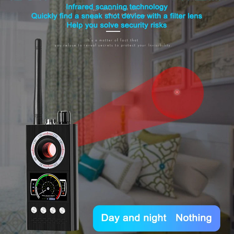 K68 Anti Spy Cam Wireless RF Signal Detector Bug GSM GPS Tracker Hidden Camera Eavesdrop Device Military Professional Finder K88