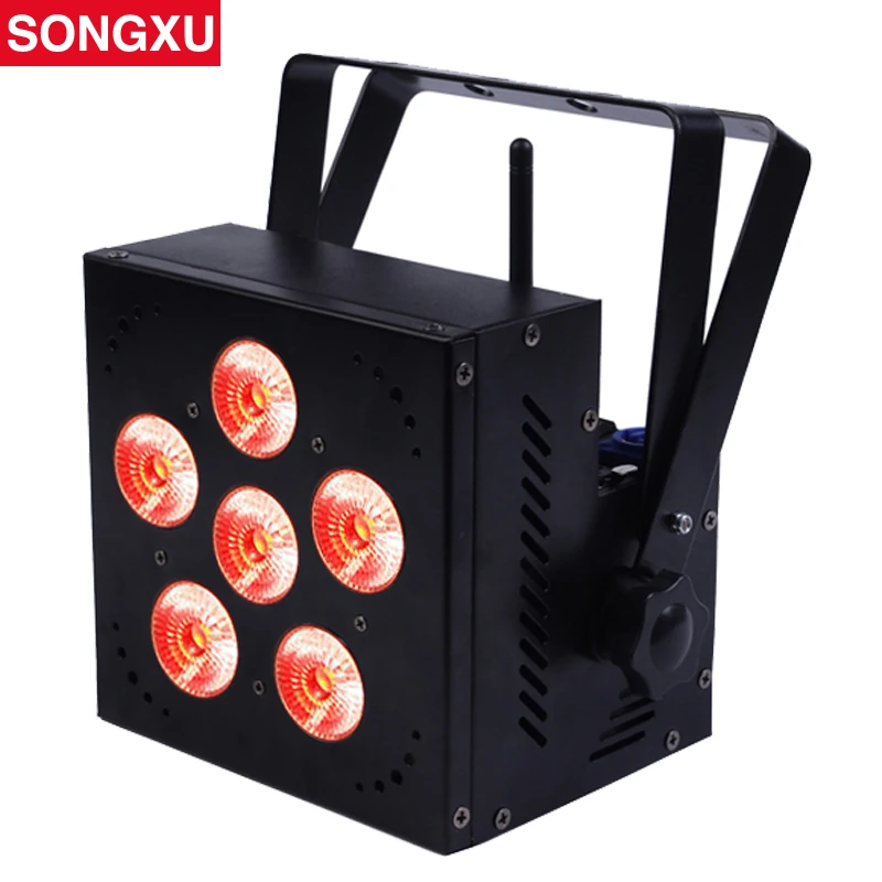 SONGXU 6X18W 6 в 1 RGBWA + УФ фонарь с питанием от света | Лампы и освещение