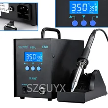 Интеллектуальный цифровой дисплей паяльная станция с высокой мощностью высокочастотная паяльная станция с регулируемой температурой Электрический Утюг