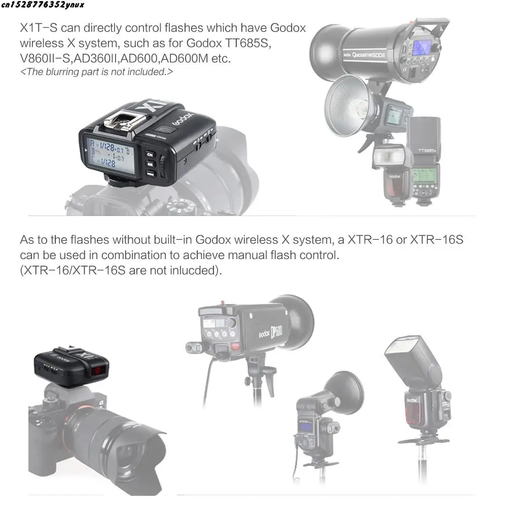 Godox 1/8000S HSS дистанционный триггер трансмитер встроенный Godox 2,4G Беспроводная X система для камеры sony a77II/a58/a99/ILCE6000L ILDC