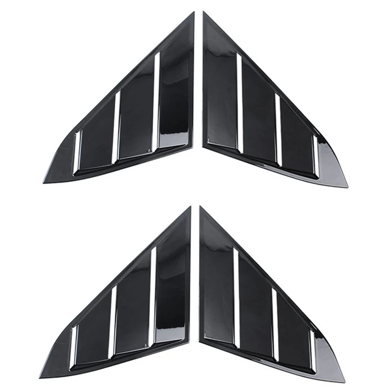 FOR Honda civic Window shutter 4-door sedan16171819 ABS Plastic Rear Window Triangle Shutters Cover Trim 2 pieces/set Auto parts