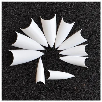 

Newly 500 Pcs Clear Natural White Nail Tips UV Gel False French Style Nail Art Accessories CTN88