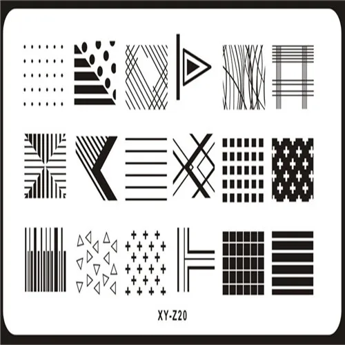 20 1 Pc Stainless Steel Fashion Patterns Nail Art Stamp Stamping Multi-designs Nail Art Image Template Stencil Nails Tools XY-Z - Цвет: 20